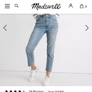 Madewell Perfect Vintage Jean in Elliott Wash